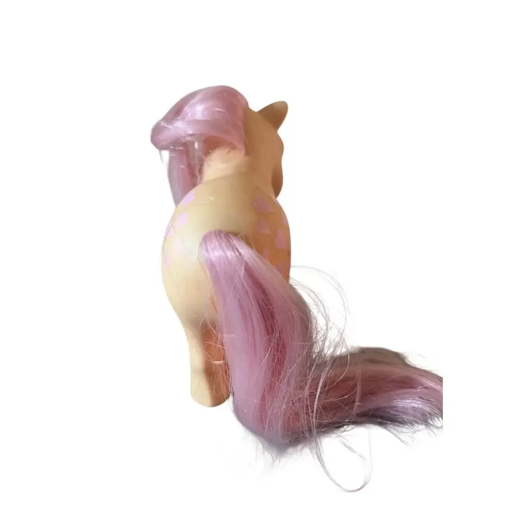 Vintage 1982 Hasbro My Little Pony G1 Peachy Pretty Parlor Peach Pink Hearts